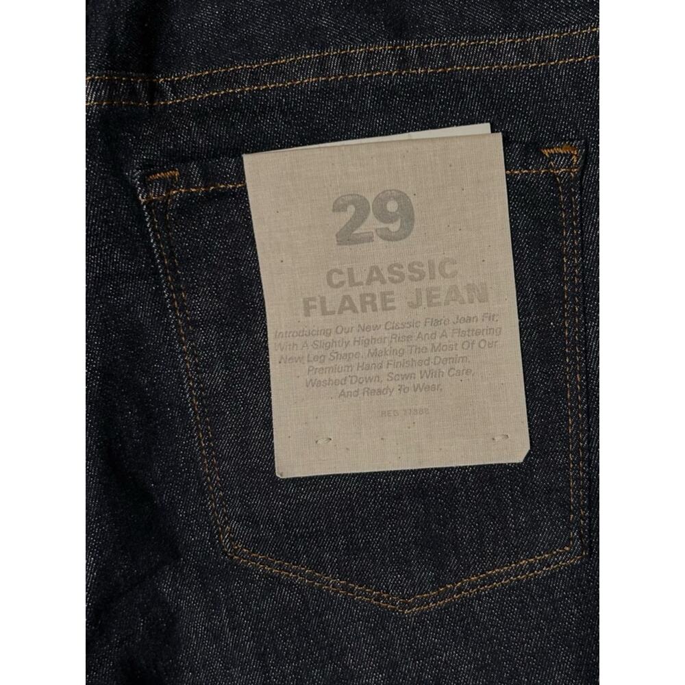 J.Crew Classic Flare Jean Size 29 Inseam 33  Deep Indigo Dark Wash Stretch NWT - Picture 8 of 9
